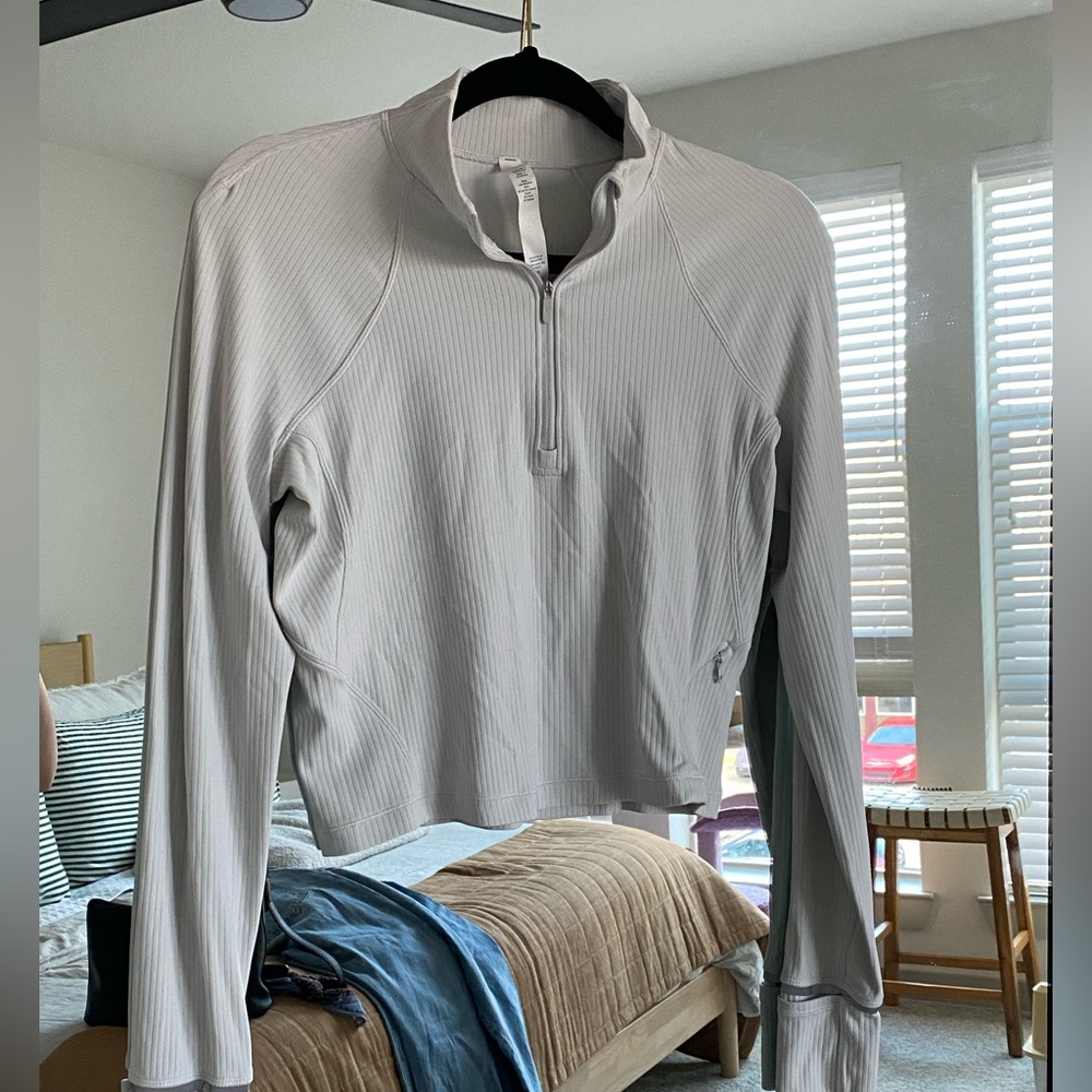Lululemon Half Zip Pullover, Gray, Size 10